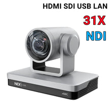 Load image into Gallery viewer, 4K PTZ Camera USB HDMI SDI LAN ,Support NDI POE Dante
