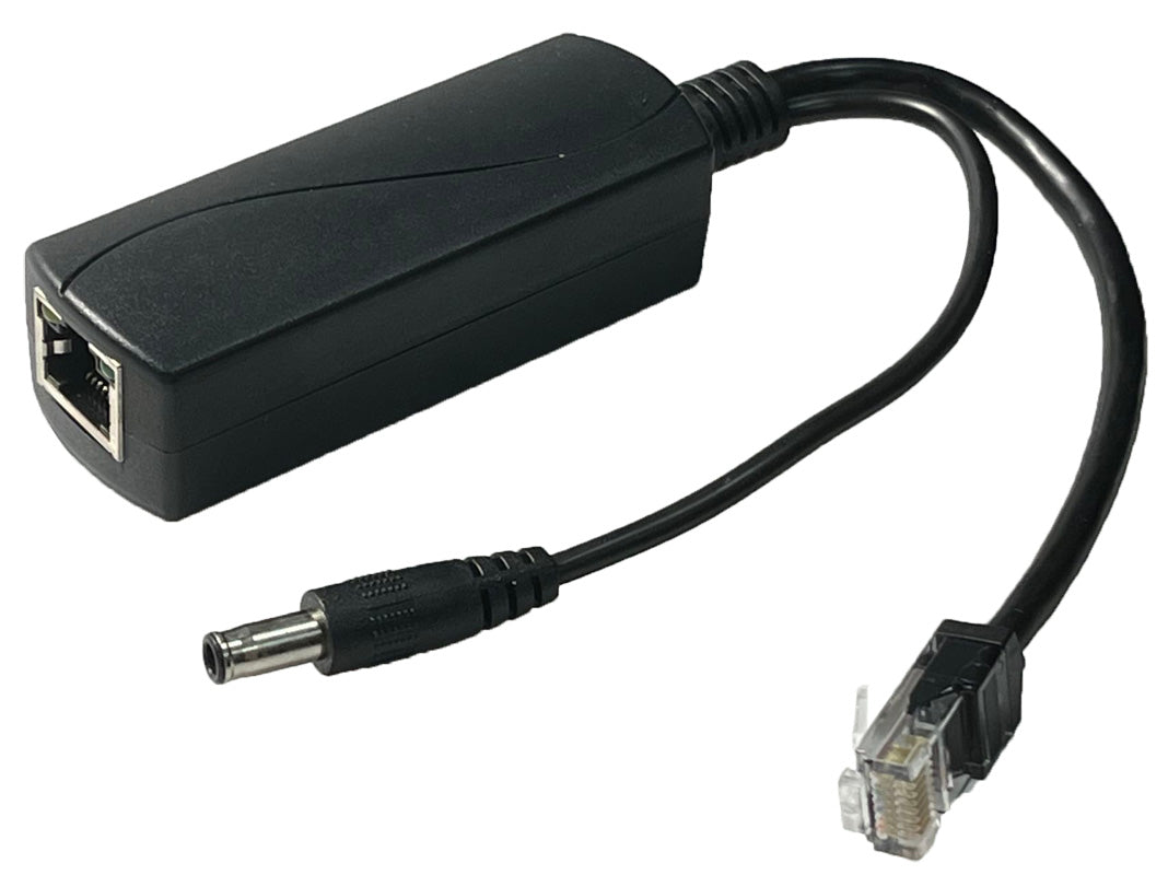 802.3 PoE++ to 12V Splitter with 55W Output - US BROADCAST